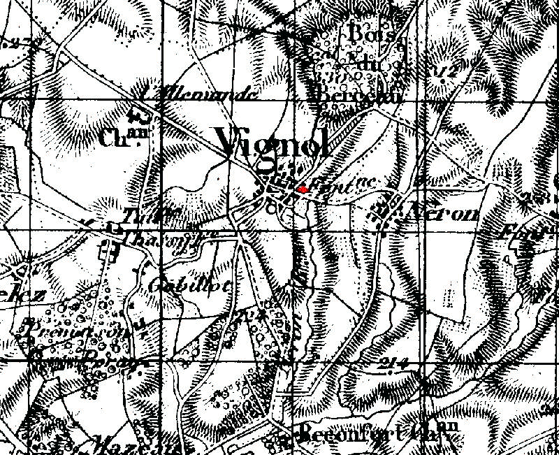 Carte d'tat major, rvise en 1911